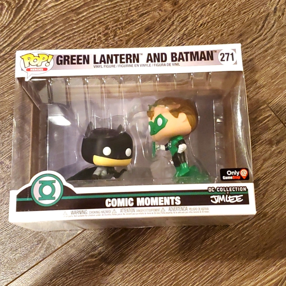 Green Lantern and Batman Comic moments Funko Pop